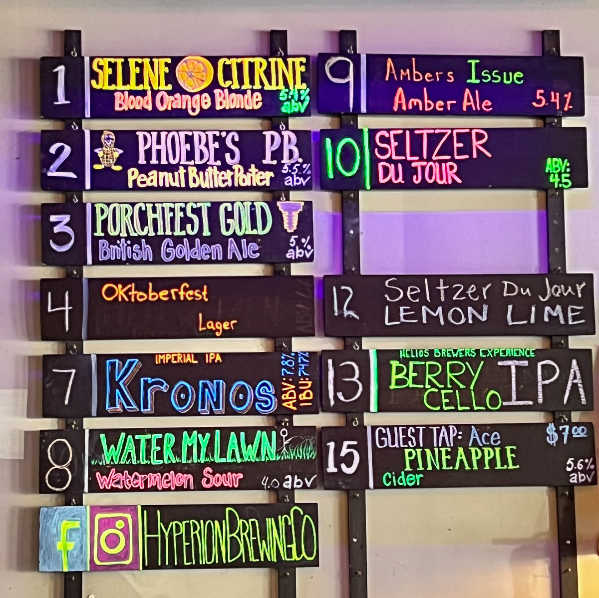 Beer on Tap - Hyperion Brewing Company | ViewFromALove
