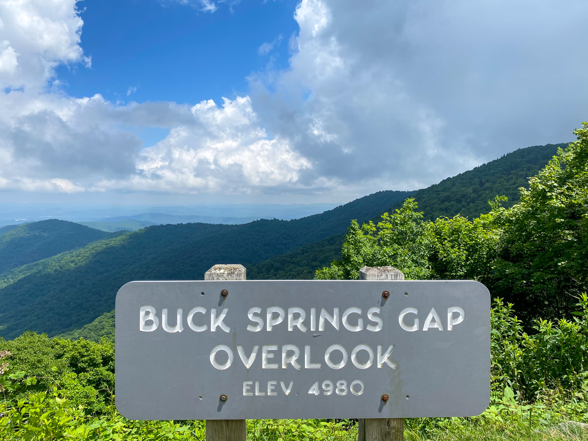 Buck Springs Gap Overlook - Blue Ridge Parkway