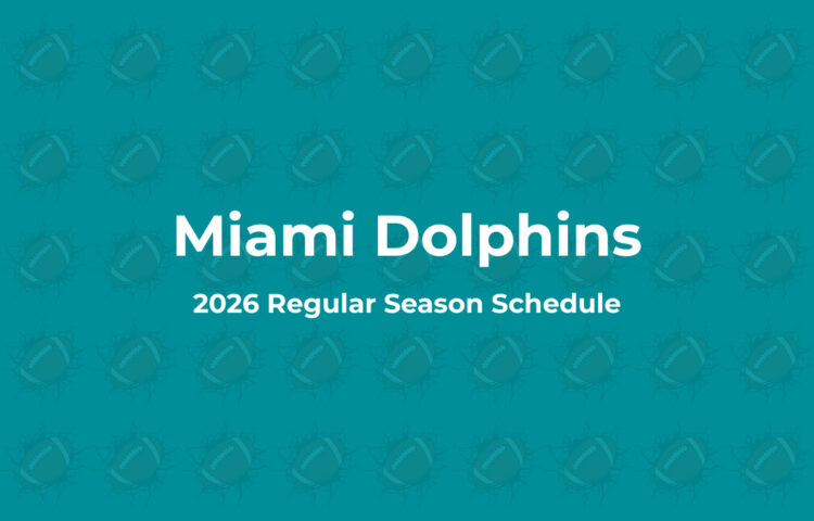 Miami Dolphins Schedule 2026