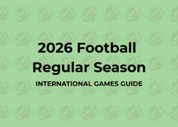 NFL International Games 2026 schedule featuring games in Australia, Brazil, England, France, Spain, Germany and Mexico
