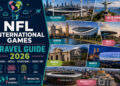 NFL International Games Travel Guide 2026 featuring all nine games, seven host countries, stadiums, hotels, and travel planning