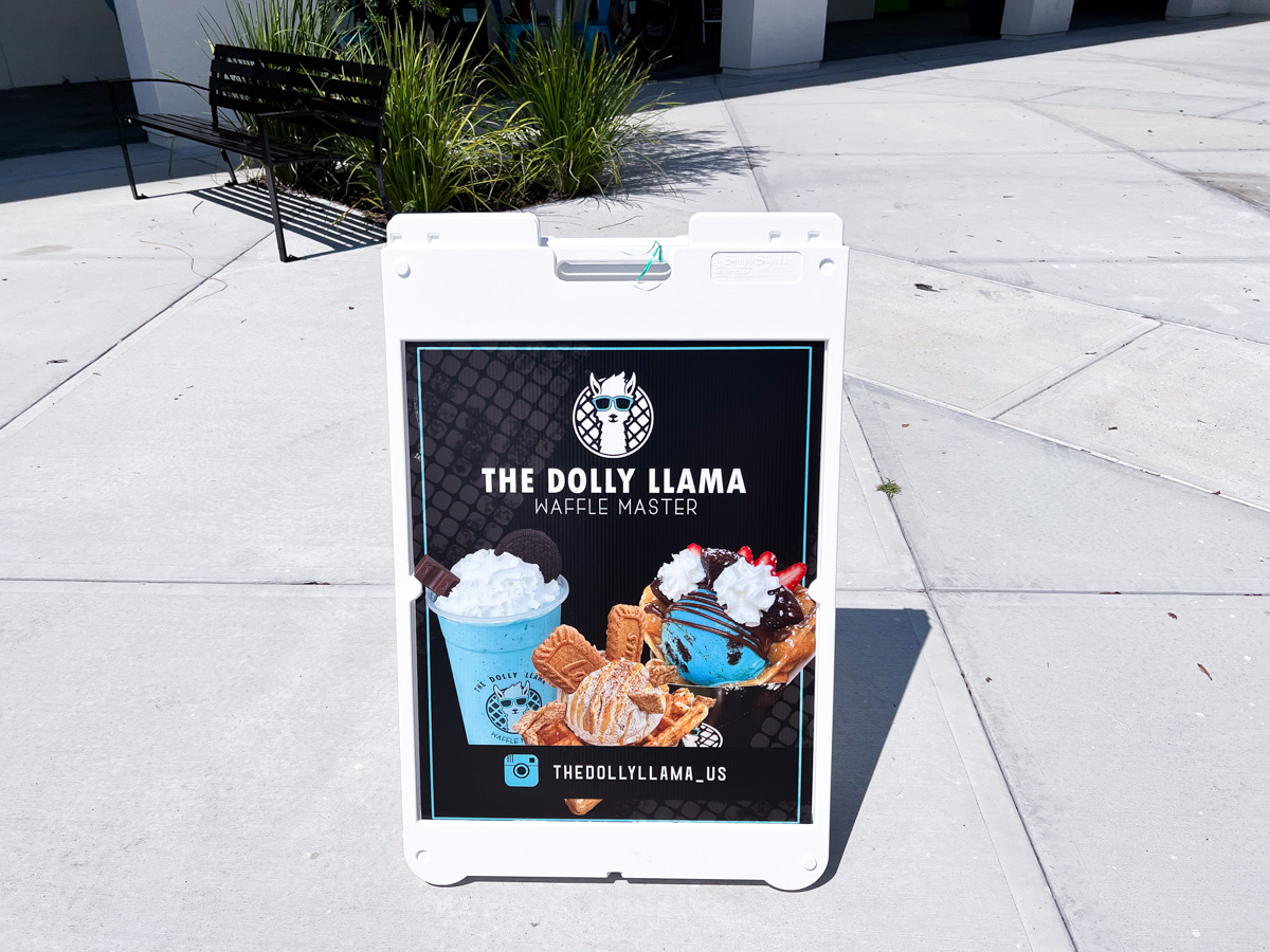 Parking Lot Signage - The Dolly Llama Waffle Master | ViewFromALove