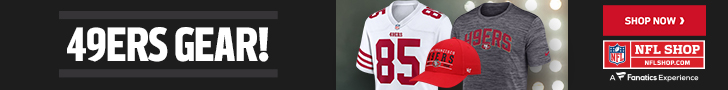 Official San Francisco 49ers Jerseys, Hats and Merchandise