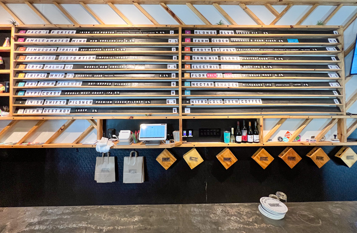 Tap List - Ink Factory Brewing | ViewFromALove