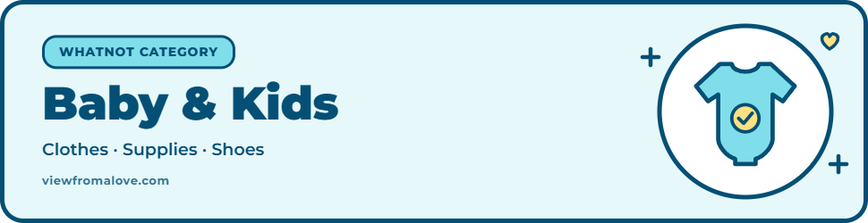 Baby and kids products on Whatnot including clothing, shoes, and supplies