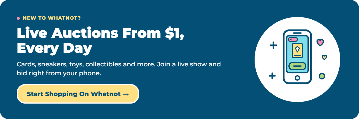 New to Whatnot? Live auctions from $1 every day - start shopping on Whatnot