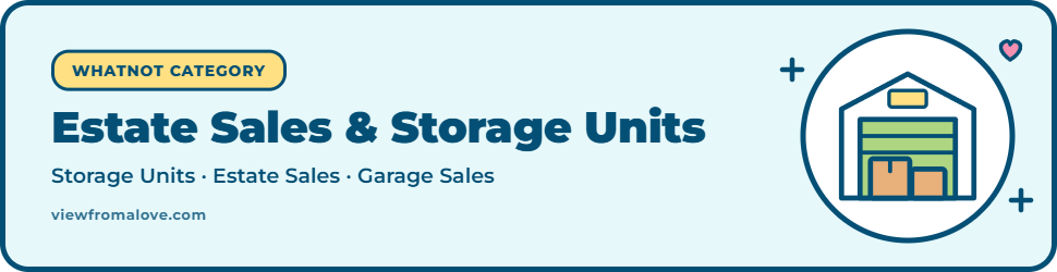 Estate sales and storage unit finds on Whatnot with resale opportunities