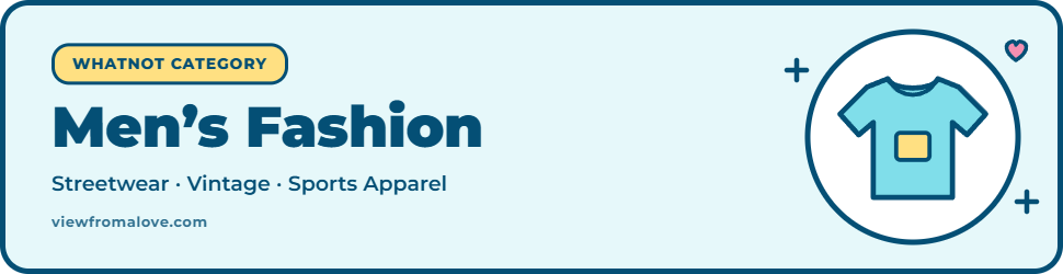 Men’s fashion on Whatnot including streetwear, vintage clothing, and apparel